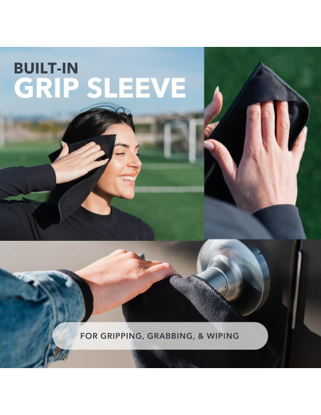 Pañuelos de Microfibra SweatBlock 25.4x25.4 cm 5 Pzs Negro