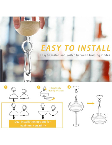 Bloque de Pinza de Madera de Haya Lights Mountain Grip - Entrenamiento de Fuerza