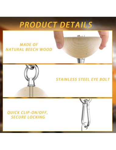 Bloque de Pinza de Madera de Haya Lights Mountain Grip - Entrenamiento de Fuerza