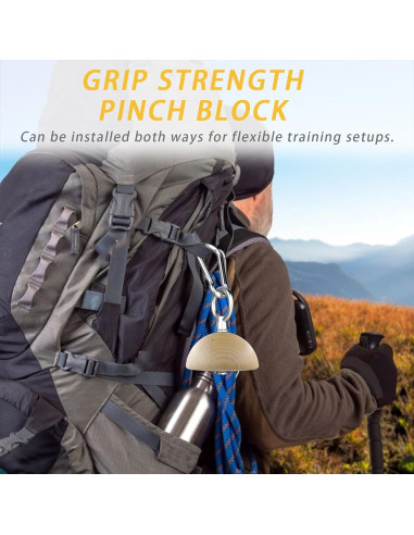 Bloque de Pinza de Madera de Haya Lights Mountain Grip - Entrenamiento de Fuerza