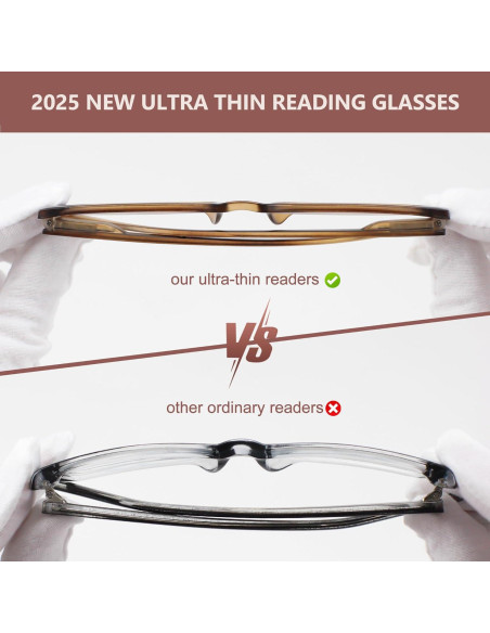 EASY READ Gafas de Lectura Ultra Delgadas 2 Paquete con Luz Azul EASY READ Gafas de Lectura Ultra Delgadas 2 Paquete con Luz Azul