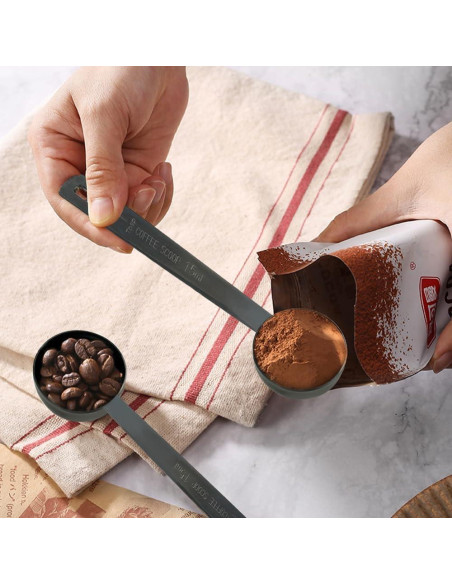 3 Cucharas Medidoras de Acero Inoxidable FHDUSRYO 15ml