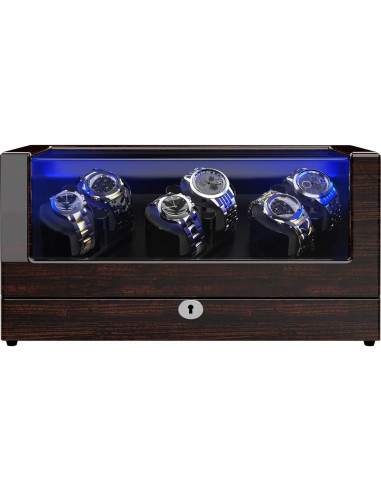 Enrollador de Reloj DOOMOOK para 6 Relojes Automáticos con LED