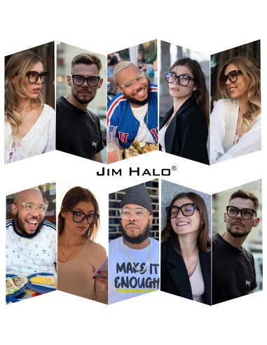 Gafas de Luz Azul Sobredimensionadas JIM HALO para Mujeres 53mm
