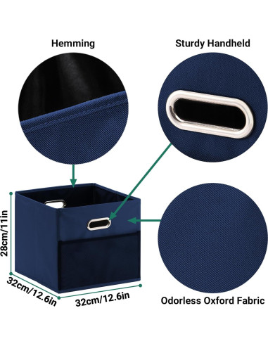 Organizadores de Maletero Plegables OYOUNGNI 2 Unidades Azul