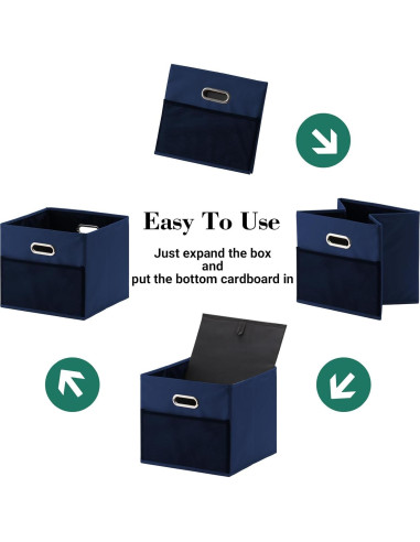 Organizadores de Maletero Plegables OYOUNGNI 2 Unidades Azul