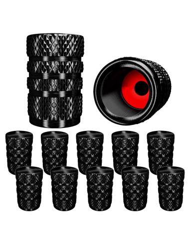 Tapones de Válvula de Neumático SAMIKIVA Aluminio 12 Piezas