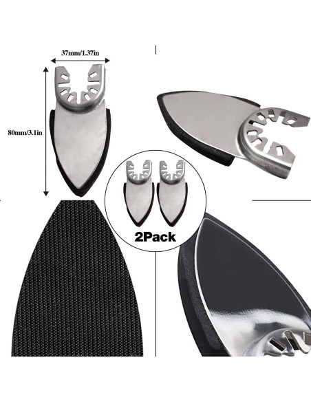 Kit de Almohadillas de Lijado Gulrear 72PCS para Herramientas Oscilantes Kit de Almohadillas de Lijado Gulrear 72PCS para Herramientas Oscilantes