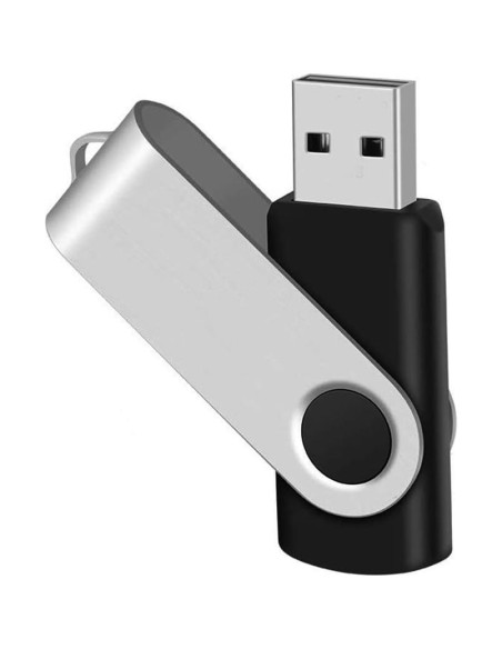 3 Unidades USB 2.0 1GB EASTBULL Flash Drive Metal Negro