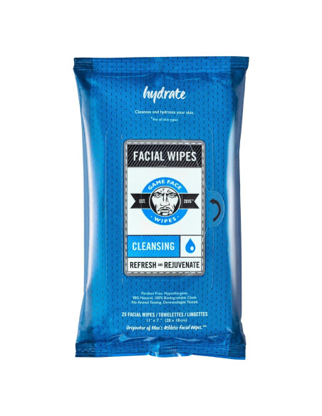 Toallitas Limpiadoras Game Face XL 25 Unidades 100% Compostables