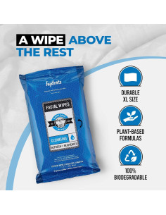 Toallitas Limpiadoras Game Face XL 25 Unidades 100% Compostables 2