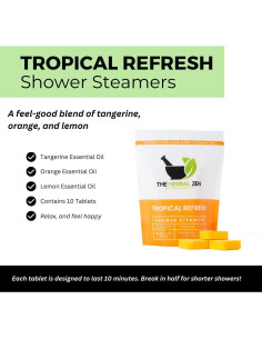Vaporizadores de Ducha Tropical Refresh - Aromaterapia Cítricos 2