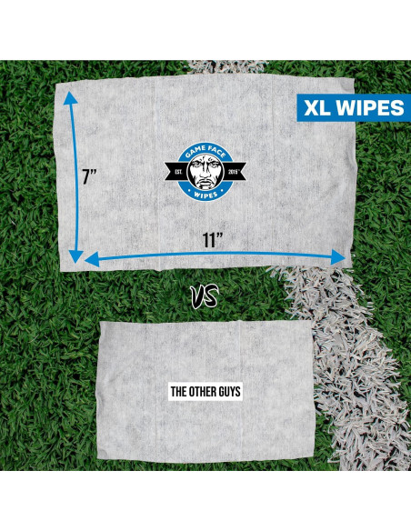 Toallitas Limpiadoras Game Face XL 25 Unidades 100% Compostables