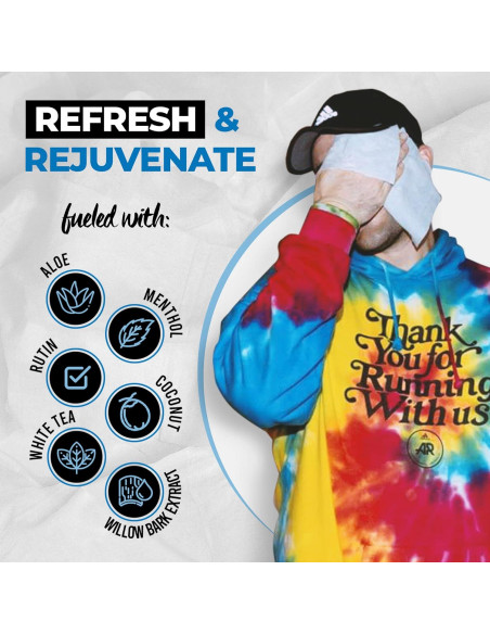 Toallitas Limpiadoras Game Face XL 25 Unidades 100% Compostables