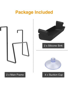 Soporte para Tapa de Olla de Cocción Lenta SOPHICO - Acero Inoxidable y Silicona, 2 Paquete 2