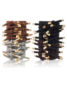 40 Gomas de Pelo Anudadas DealEachDay - 4 Colores, 5MM