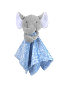 Manta Minky Elefante Azul Esenciales para Bebés Cuna