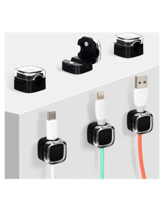 Organizador de Cables Magnético MAWFOZIN - Paquete de 6 Clips Adhesivos