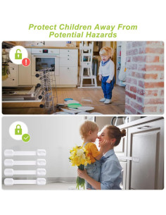 Candados de Seguridad Matenf para Niños y Mascotas - 4 Pzas 2