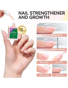 Gel Endurecedor de Uñas Gelike EC 15ml Rubor Nude 6 en 1 2