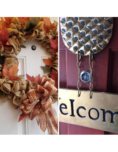 Visor de Puerta Frontal Gunagstar 200 Grados Latón Negro 1 Paquete