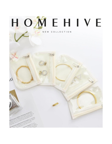 10 Bolsas de Joyería Transparente HOMEHIVE Antioxidantes