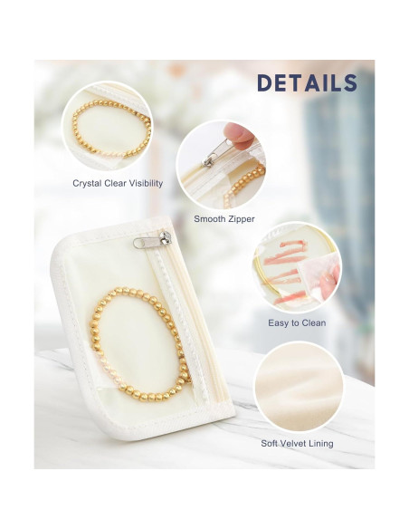 10 Bolsas de Joyería Transparente HOMEHIVE Antioxidantes