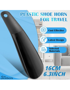 Cucharón de plástico para zapatos Senbers 16 cm portátil 2