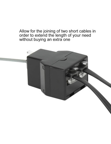Divisor de Línea Telefónica Uvital RJ12 6P6C 1 a 2 Hembras