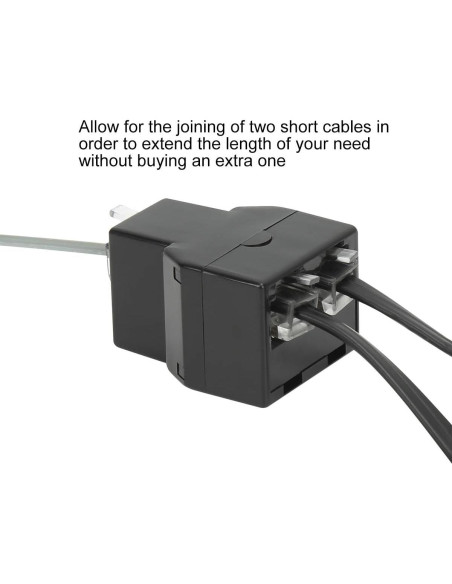 Divisor de Línea Telefónica Uvital RJ12 6P6C 1 a 2 Hembras