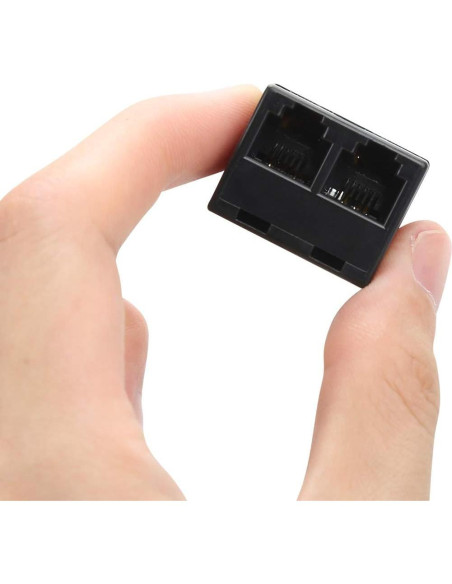 Divisor de Línea Telefónica Uvital RJ12 6P6C 1 a 2 Hembras