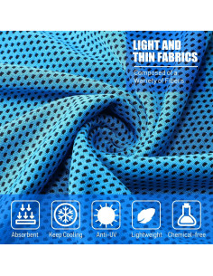 Toallas Frías de Microfibra BBTO - 80 Piezas 30x80 cm Multicolor 2