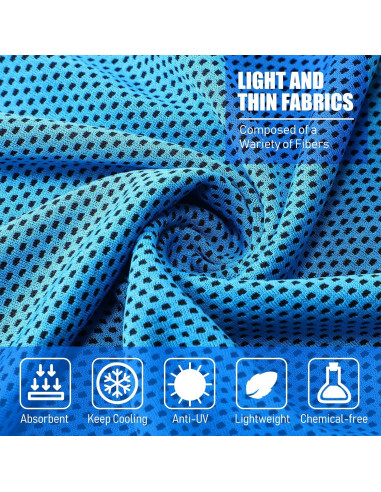 Toallas Frías de Microfibra BBTO - 80 Piezas 30x80 cm Multicolor