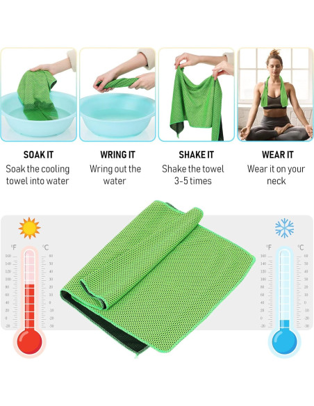 Toallas Frías de Microfibra BBTO - 80 Piezas 30x80 cm Multicolor