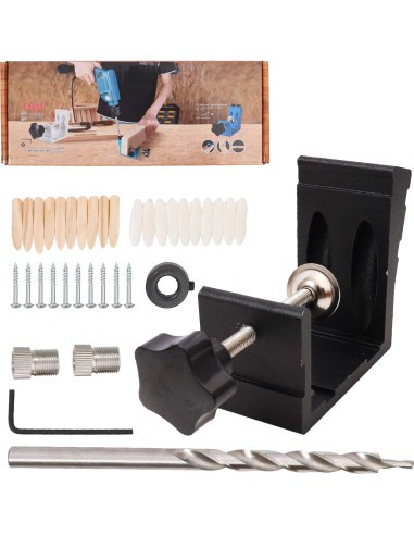 Kit de Jig de Agujeros de Bolsillo WISH HALLY 46 Piezas