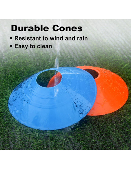 60 Conos de Fútbol DUNCHATY con Bolsa de Transporte