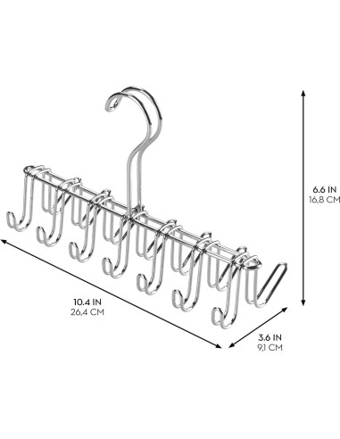 Perchero Colgante de Metal InterDesign Classico 14 Ganchos