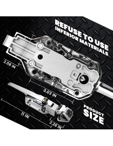 Mango de puerta Preruner para enfriador 15.01 cm ajustable