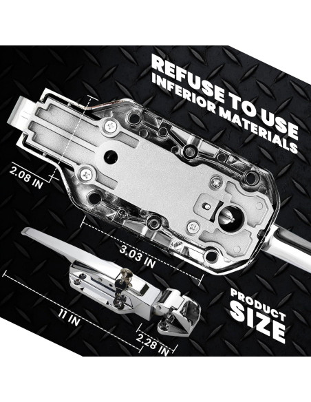 Mango de puerta Preruner para enfriador 15.01 cm ajustable