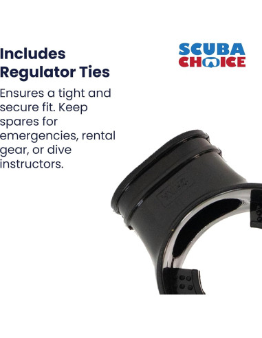 Boquillas de Octopus Scuba Choice con Correa - Paquete de 6