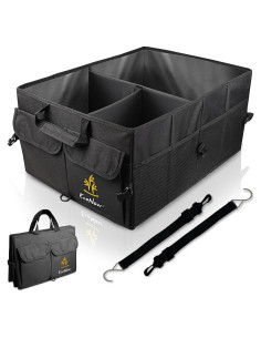 Organizador de Maletero EcoNour Plegable 49L para Auto - Negro