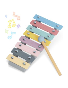 Xilófono Musical Infantil WoodenEdu 8 Notas Seguro 3+ Años