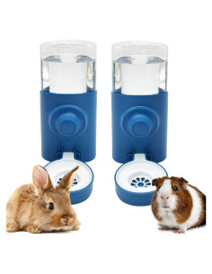 Botella de Agua Colgante Fhiny para Mascotas 600ml 2 PCS Azul