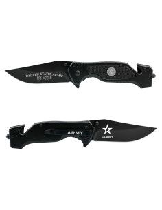 Cuchillo Táctico Plegable Military Gift Shop Negro 12 cm