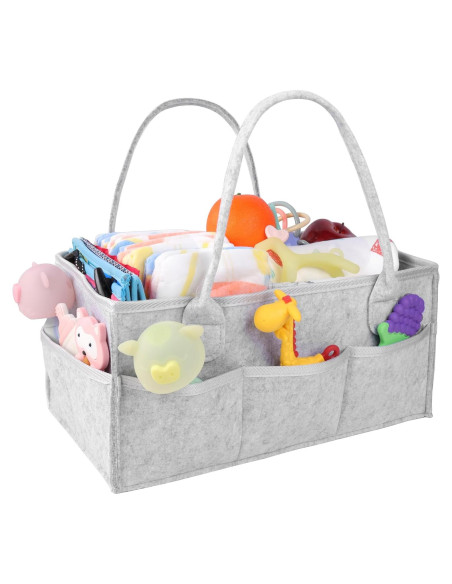 Organizador de Pañales PHILORN Gris 38x23x18 cm con Divisores