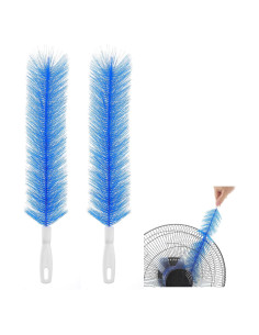 Juego de 2 Cepillos Limpiadores de Ventilador Yuanchu Azul