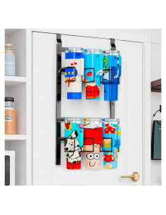 Soporte para Botellas de Agua DOPHCOZFFY 6 Ganchos Acero al Carbono