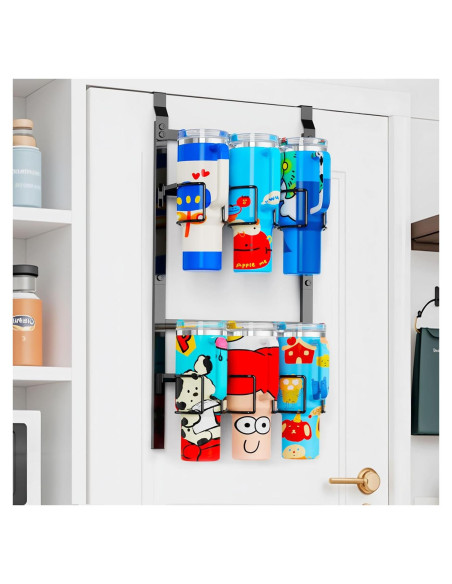 Soporte para Botellas de Agua DOPHCOZFFY 6 Ganchos Acero al Carbono