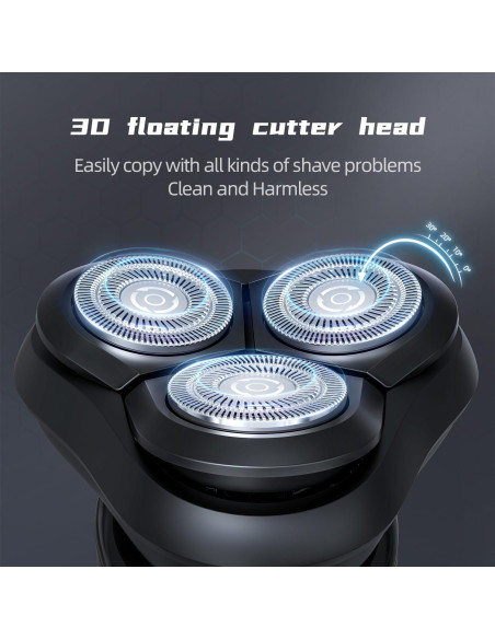 Afeitadora Eléctrica Beici X2 3D Impermeable Carga Tipo-C