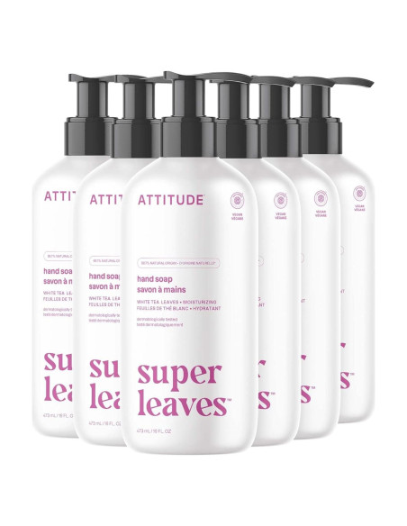 Jabón Líquido ATTITUDE Coco y Bayas Silvestres 473 ml - Paquete de 6